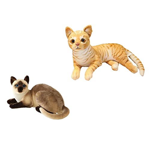 F Fityle Plüschkissen mit realistischem Design Katzenliebhaber, StilN von F Fityle