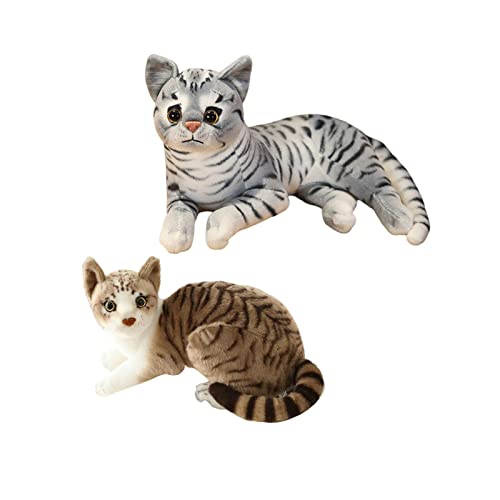 F Fityle Plüschkissen mit realistischem Design Katzenliebhaber, Styler von F Fityle