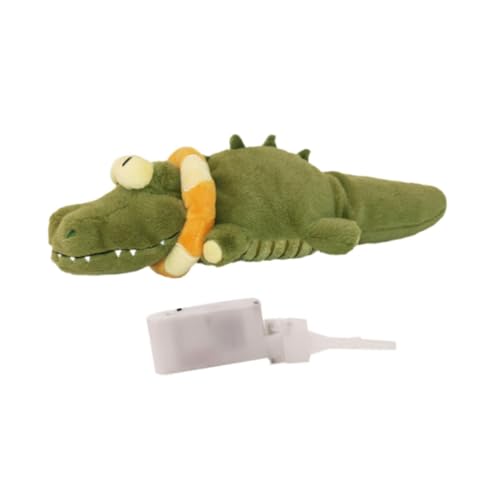 F Fityle Plüschspielzeug für Haustiere mit Krokodil-Motiv, Kauspielzeug für Hunde, USB-Aufladung, für kleine und mittelgroße Hunde, bissfestes F Fityle Plüschspielzeug für Haustiere mit Krokodil-Motiv, Kauspielzeug für Hunde, USB-Aufladung, für kleine und mittelgroße Hunde, bissfestes von F Fityle