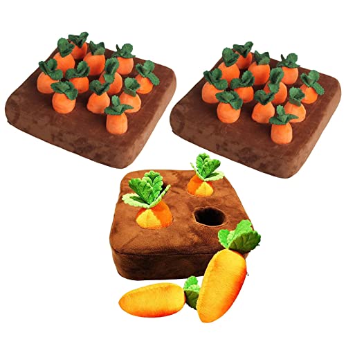 F Fityle Plüschtier Karotte - Tolles Spielzeug für Kinder und Haustiere, 2 Stück 12 Karotten 1 Stück 4 Karotten von F Fityle