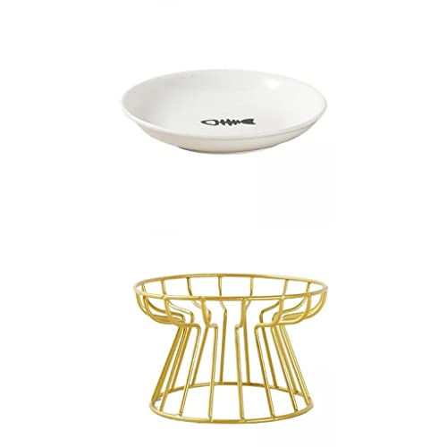 F Fityle Premium Keramiknapf für Haustiere - Futter- und Wassernapf in einem, Gold F Fityle Premium Keramiknapf für Haustiere - Futter- und Wassernapf in einem, Gold von F Fityle