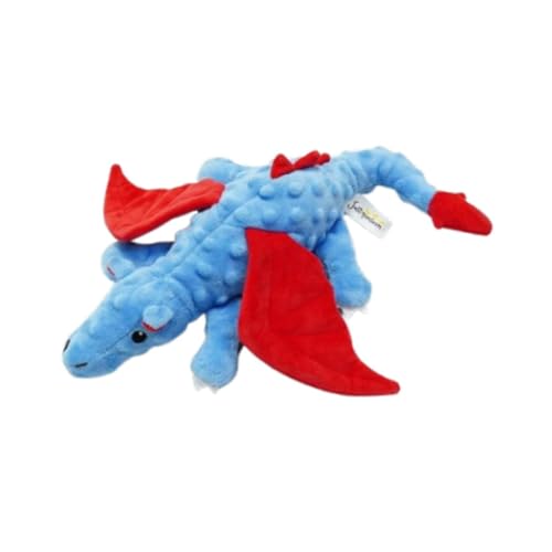 F Fityle Quietschspielzeug für Hunde, Kuscheltiere, Kauspielzeug, Drache, quietschendes Hundespielzeug, bissfest, für Aggressive Kauer, Hunde, Blau F Fityle Quietschspielzeug für Hunde, Kuscheltiere, Kauspielzeug, Drache, quietschendes Hundespielzeug, bissfest, für Aggressive Kauer, Hunde, Blau von F Fityle