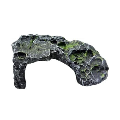 F Fityle Reptilien-Versteck-Höhle, Schildkröten-Aalplattform, Lebensraum, dekorative Harz-Aquarium-Dekoration, Aquarium-Dekoration für Frosch, 16cmx9cmx6cm F Fityle Reptilien-Versteck-Höhle, Schildkröten-Aalplattform, Lebensraum, dekorative Harz-Aquarium-Dekoration, Aquarium-Dekoration für Frosch, 16cmx9cmx6cm von F Fityle
