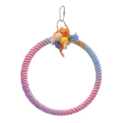 F Fityle Schaukelständer für Vögel, Papageien-Hängespielzeug, leichtes, bissfestes, vielseitig einsetzbares Papageien-beißspielzeug für Papageien, kleine F Fityle Schaukelständer für Vögel, Papageien-Hängespielzeug, leichtes, bissfestes, vielseitig einsetzbares Papageien-beißspielzeug für Papageien, kleine von F Fityle