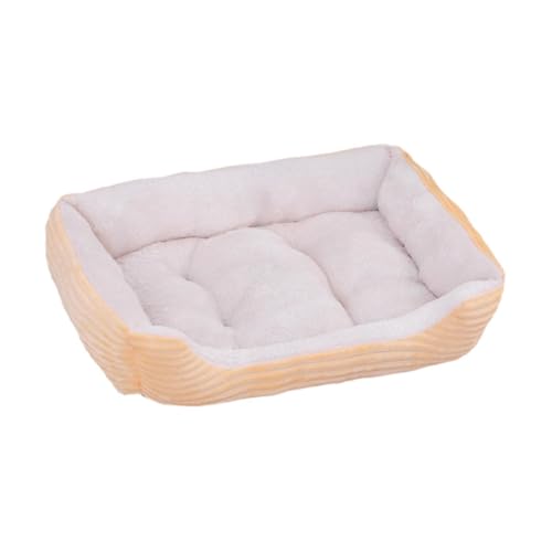 F Fityle Schlafsofa für Hunde, kleines Hundebett für große, mittelgroße und kleine Hunde, maschinenwaschbar, wärmend, weich, mit abnehmbarem Bezug, Hundebett, Gelb F Fityle Schlafsofa für Hunde, kleines Hundebett für große, mittelgroße und kleine Hunde, maschinenwaschbar, wärmend, weich, mit abnehmbarem Bezug, Hundebett, Gelb von F Fityle