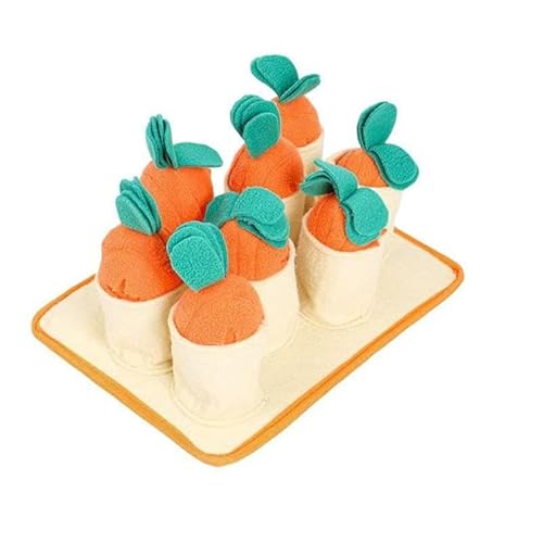 F Fityle Schnüffelmatten für Haustiere, Geruchstrainingsmatte, fördert die Futtersuche, quietschende Karotte, langsames Fressen, Hunde-Puzzlespielzeug, F Fityle Schnüffelmatten für Haustiere, Geruchstrainingsmatte, fördert die Futtersuche, quietschende Karotte, langsames Fressen, Hunde-Puzzlespielzeug, von F Fityle
