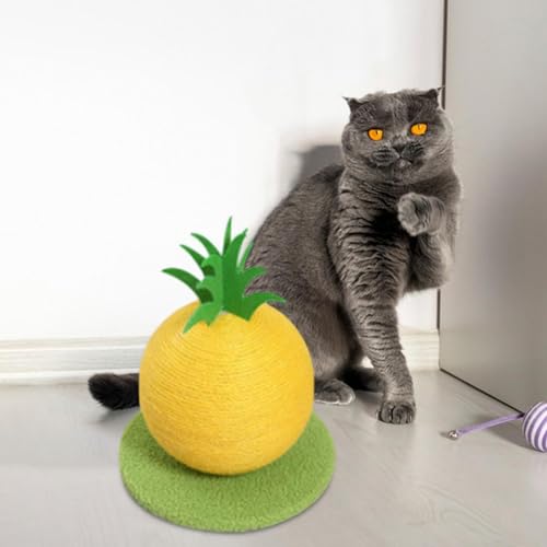 F Fityle Sisal-Kratzbaum, Katzenkratzball, Übung, Krallenschleifen, Kletterbaum, verschleißfest, Katzenkratzbaum, Kratzspielzeug, Gelb F Fityle Sisal-Kratzbaum, Katzenkratzball, Übung, Krallenschleifen, Kletterbaum, verschleißfest, Katzenkratzbaum, Kratzspielzeug, Gelb von F Fityle