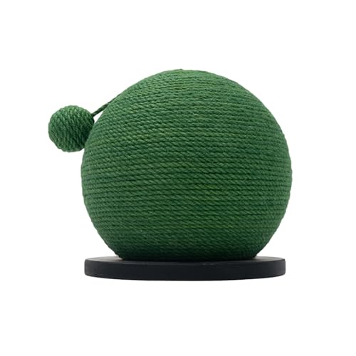 F Fityle Sisalball für Katzen, drehbarer Kratzball für Katzen, Katzenspielzeug, Sisal-Katzenfangball für Kätzchen und kleine Haustiere, Schwarzer Sockel F Fityle Sisalball für Katzen, drehbarer Kratzball für Katzen, Katzenspielzeug, Sisal-Katzenfangball für Kätzchen und kleine Haustiere, Schwarzer Sockel von F Fityle