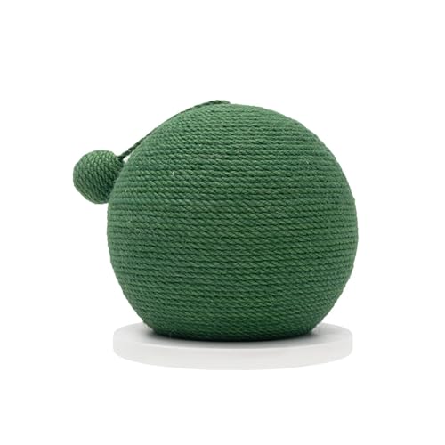 F Fityle Sisalball für Katzen, drehbarer Kratzball für Katzen, Katzenspielzeug, Sisal-Katzenfangball für Kätzchen und kleine Haustiere, Weiße Basis F Fityle Sisalball für Katzen, drehbarer Kratzball für Katzen, Katzenspielzeug, Sisal-Katzenfangball für Kätzchen und kleine Haustiere, Weiße Basis von F Fityle
