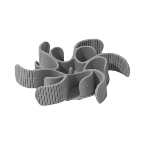 F Fityle Spiral Slow Feeder Insert Hundeschalen Einsetzen 36 Saugnäpfe Haustier Food Hunde Lick Lick Pad für kleine bis große Rassenhunde, Grau von F Fityle