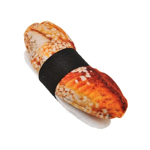F Fityle Sushi-Katzenminzenspielzeug, interaktives Katzenspielzeug, Kätzchenspielzeug, süß, weich, Kätzchenbeißzubehör, Plüschspielzeug für Haustiere, Aal F Fityle Sushi-Katzenminzenspielzeug, interaktives Katzenspielzeug, Kätzchenspielzeug, süß, weich, Kätzchenbeißzubehör, Plüschspielzeug für Haustiere, Aal von F Fityle