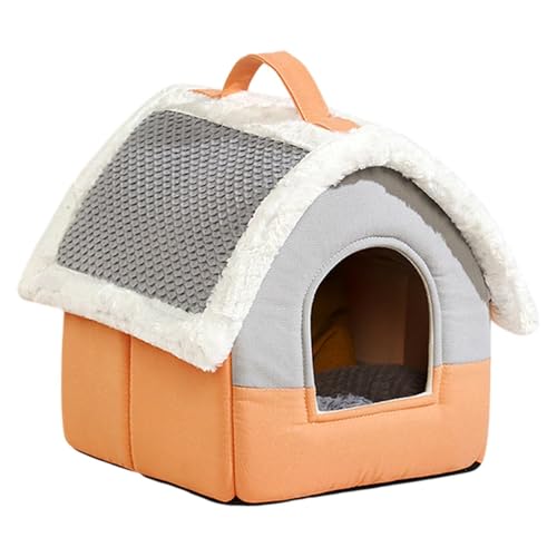 F Fityle Tragbares Hundehaus, Haustierzelt, Höhlenbett, rutschfeste Tierhöhle, Zwinger, selbstwärmendes Katzenbett, Haustier-Katzennest für Tiere, Kätzchen, Gray Roof S F Fityle Tragbares Hundehaus, Haustierzelt, Höhlenbett, rutschfeste Tierhöhle, Zwinger, selbstwärmendes Katzenbett, Haustier-Katzennest für Tiere, Kätzchen, Gray Roof S von F Fityle