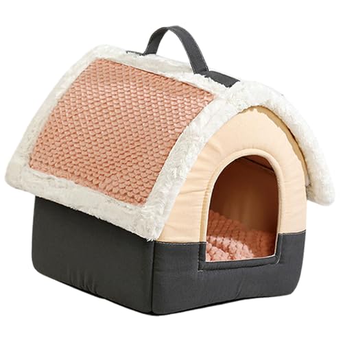 F Fityle Tragbares Hundehaus, Haustierzelt, Höhlenbett, rutschfeste Tierhöhle, Zwinger, selbstwärmendes Katzenbett, Haustier-Katzennest für Tiere, Kätzchen, Pink Roof S F Fityle Tragbares Hundehaus, Haustierzelt, Höhlenbett, rutschfeste Tierhöhle, Zwinger, selbstwärmendes Katzenbett, Haustier-Katzennest für Tiere, Kätzchen, Pink Roof S von F Fityle