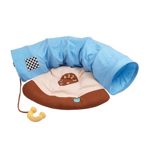 Tunnelbett für Katzen und Haustiere, mit Abnehmbarer, waschbarer Matte, interaktives Spielzeug, Übungs-Top, Haustiertunnel für Frettchen, Hunde, Tunnelbett für Katzen und Haustiere, mit Abnehmbarer, waschbarer Matte, interaktives Spielzeug, Übungs-Top, Haustiertunnel für Frettchen, Hunde, von F Fityle