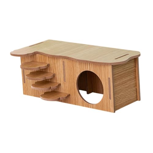 F Fityle Versteckkabine für Hamster mit Kletterleiter, Runde Loch von F Fityle