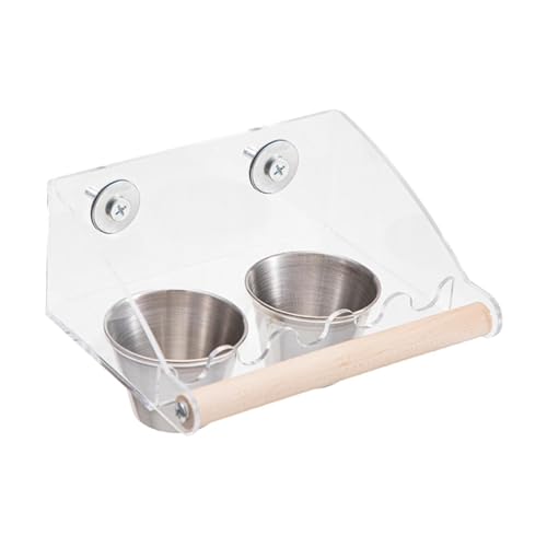 F Fityle Vogelfutterspender, Futterspender, Käfigzubehör, Futterspenderbecher, Vogelfutternapf, Becher für Nymphensittiche, kleine bis mittelgroße Vögel, L 2 Cups F Fityle Vogelfutterspender, Futterspender, Käfigzubehör, Futterspenderbecher, Vogelfutternapf, Becher für Nymphensittiche, kleine bis mittelgroße Vögel, L 2 Cups von F Fityle