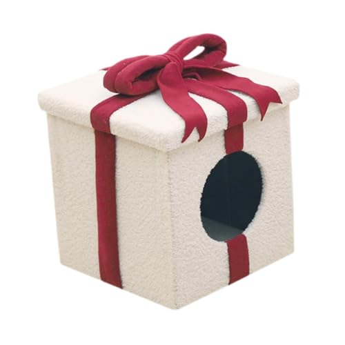F Fityle Weihnachtskatzenbetten, Katzenwohnungen, Zelte, warmes Höhlennest, Haustier- in Form Einer Weihnachtshöhle, Katzenversteck für Hunde und, Weiß F Fityle Weihnachtskatzenbetten, Katzenwohnungen, Zelte, warmes Höhlennest, Haustier- in Form Einer Weihnachtshöhle, Katzenversteck für Hunde und, Weiß von F Fityle