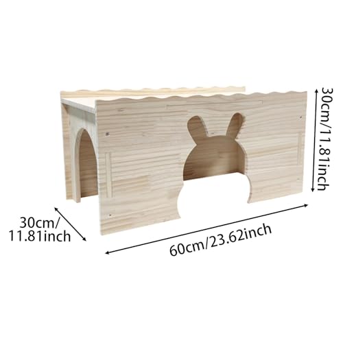 F Fityle Zwerghasenhütte, Versteck, Kleintierhaus, Lebensraum, Hamsterversteck, Hütte, Holz, Meerschweinchenhaus für Igel, Lemminge, Maus, E F Fityle Zwerghasenhütte, Versteck, Kleintierhaus, Lebensraum, Hamsterversteck, Hütte, Holz, Meerschweinchenhaus für Igel, Lemminge, Maus, E von F Fityle