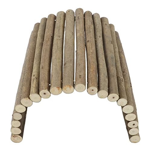 F&Y Holz Kleiner Tiertunnel biegbares Versteck für Rennmak -Meerschweinchen -Chinchilla Frettchen Hedgehog Ratte (20 * 30 cm) von F&Y