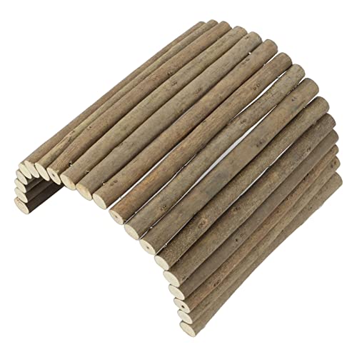 F&Y Holz Kleiner Tiertunnel biegbares Versteck für Rennmak -Meerschweinchen -Chinchilla Frettchen Hedgehog Ratte (20 * 40 cm) von F&Y