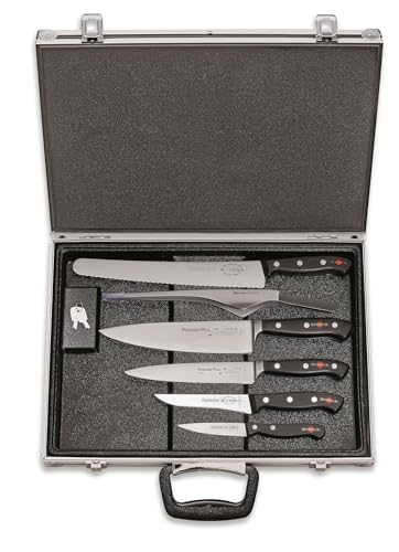 Dick abschließbarer Messerkoffer magnetisch 6-teilig mit Premier Plus Messer bestückt - für Küchen-Profi-Köche von F. DICK