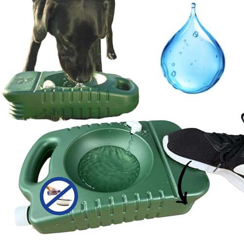 Hunde Reise Napf I Hundewasserflasche 4 Liter I unterwegs Tragbarer Hundenapf mit Griff I Stabiler grosser Wasserspender Fuß Pumpe, Auto Reise Outdoor Camping Hundebedarf Jäger Grün Hunde Reise Napf I Hundewasserflasche 4 Liter I unterwegs Tragbarer Hundenapf mit Griff I Stabiler grosser Wasserspender Fuß Pumpe, Auto Reise Outdoor Camping Hundebedarf Jäger Grün von F26