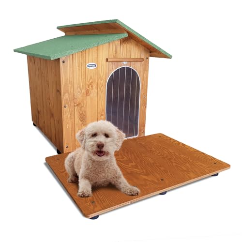 ORIGINAL LEGNO Hundehütten Hundehaus Hundehöhle mit Terrasse Aus Massiv Holz Echtholz Geshenk THERMOVORHANG Made in Italy Mod. Alpi B - Pudel 60x95xH62 ORIGINAL LEGNO Hundehütten Hundehaus Hundehöhle mit Terrasse Aus Massiv Holz Echtholz Geshenk THERMOVORHANG Made in Italy Mod. Alpi B - Pudel 60x95xH62 von ORIGINAL LEGNO