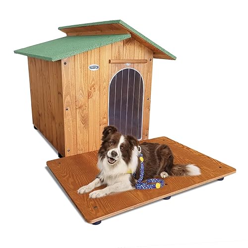 Hundehütten Hundehaus Hundehöhle mit Terrasse Aus Massiv Holz Echtholz Geshenk THERMOVORHANG Made in Italy Mod. Alpi C - Setter 90x137xH80 Hundehütten Hundehaus Hundehöhle mit Terrasse Aus Massiv Holz Echtholz Geshenk THERMOVORHANG Made in Italy Mod. Alpi C - Setter 90x137xH80 von ORIGINAL LEGNO
