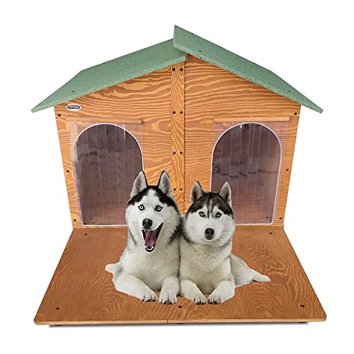 ORIGINAL LEGNO Hundehütten Hundehaus mit Terrasse Hundehöhle Aus Massiv Holz Echtholz Geshenk THERMOVORHANG Made in Italy Mod. XXXL - Extra Large mit Doppeltem Eingang ORIGINAL LEGNO Hundehütten Hundehaus mit Terrasse Hundehöhle Aus Massiv Holz Echtholz Geshenk THERMOVORHANG Made in Italy Mod. XXXL - Extra Large mit Doppeltem Eingang von ORIGINAL LEGNO