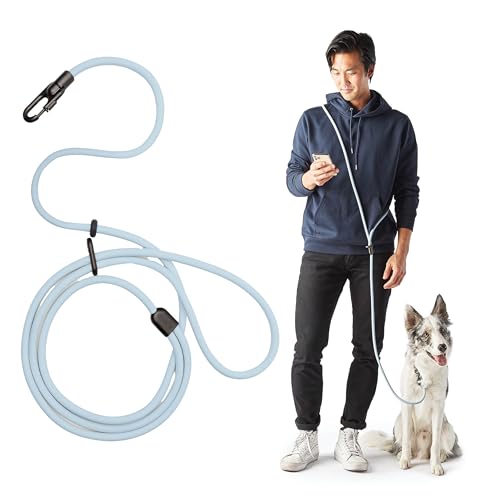 FABLE Magic Dog Leash – freihändiges Gassigehen mit dem Hund – Tragen Sie sie als Gürtel, Umhängetasche oder Handschlaufe. Perfekt zum Laufen und Wandern, wasserdicht und langlebig, Hellblau, Größe FABLE Magic Dog Leash – freihändiges Gassigehen mit dem Hund – Tragen Sie sie als Gürtel, Umhängetasche oder Handschlaufe. Perfekt zum Laufen und Wandern, wasserdicht und langlebig, Hellblau, Größe von FABLE