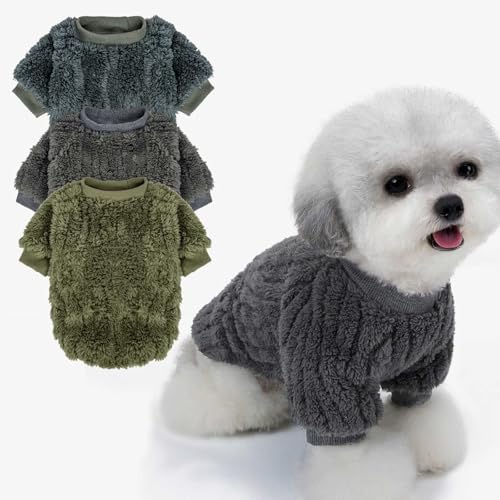 FabriCastle Hundepullover, 3er-Pack, Hundekleidung und -mantel, Haustierjacke für kleine und mittelgroße Hunde, Jungen oder Mädchen, weicher und warmer Katzenpullover, Hundebekleidung, Kostüme für FabriCastle Hundepullover, 3er-Pack, Hundekleidung und -mantel, Haustierjacke für kleine und mittelgroße Hunde, Jungen oder Mädchen, weicher und warmer Katzenpullover, Hundebekleidung, Kostüme für von FABRICASTLE