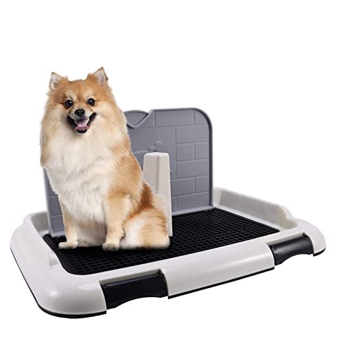 Hundeklo Hundetoilette mit Tablett Hundeklo für Kleine Hunde Töpfchen Trainingsunterlage mit Urin Trennwand, Indoor Hundetoilette Balkon Ideal Welpentoilette für Kleine Großer Hunde ältere Hunde Hundeklo Hundetoilette mit Tablett Hundeklo für Kleine Hunde Töpfchen Trainingsunterlage mit Urin Trennwand, Indoor Hundetoilette Balkon Ideal Welpentoilette für Kleine Großer Hunde ältere Hunde von FABSELLER
