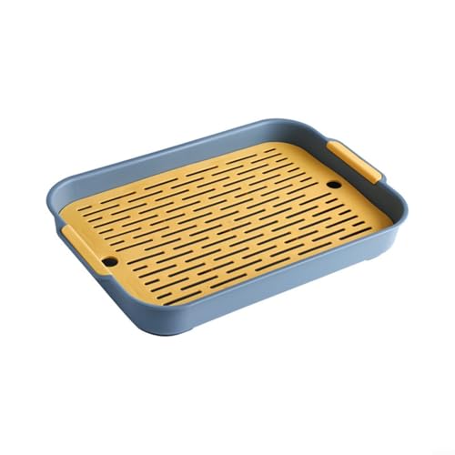 FACAIIO Kunststoff-Haustiertoilette mit Gitter-Design für Kleintiere, Kaninchen, Meerschweinchen, Hamster (A) von FACAIIO