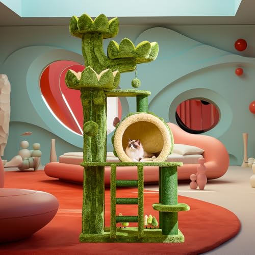 204cm moderner Kratzbaum, hoher Katzenturm für Indoor-Katzen Erwachsene, Luxus-Kletterturm mit Kratzbaum, strapazierfähige Katzenwohnung mit Leiter, Spielzeug für Familien mit Mehreren Katzen 204cm moderner Kratzbaum, hoher Katzenturm für Indoor-Katzen Erwachsene, Luxus-Kletterturm mit Kratzbaum, strapazierfähige Katzenwohnung mit Leiter, Spielzeug für Familien mit Mehreren Katzen von FAFAIR