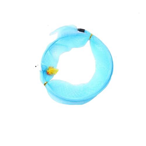 Katzen-Spiraltunnel-Spielzeug,Großes Spiraltunnel-Katzenspielzeug Für Katzen Kaninchen Welpen Und Kleine Tiere (Blau) von FAGELAXUDN