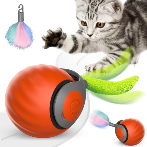 FALUCKYY Speedy Tail Katzenspielzeug, Speedy Tail 2.0, automatisch beweglicher Spielzeugball für Katzen, über USB wiederaufladbar, intelligentes interaktives Haustierspielzeug, interaktives FALUCKYY Speedy Tail Katzenspielzeug, Speedy Tail 2.0, automatisch beweglicher Spielzeugball für Katzen, über USB wiederaufladbar, intelligentes interaktives Haustierspielzeug, interaktives von FALUCKYY