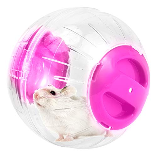 FAMKIT 12 cm großer Kunststoff-Hamster-Wüstenrennmäuse zum Laufen und Joggen (Pink) von FAMKIT