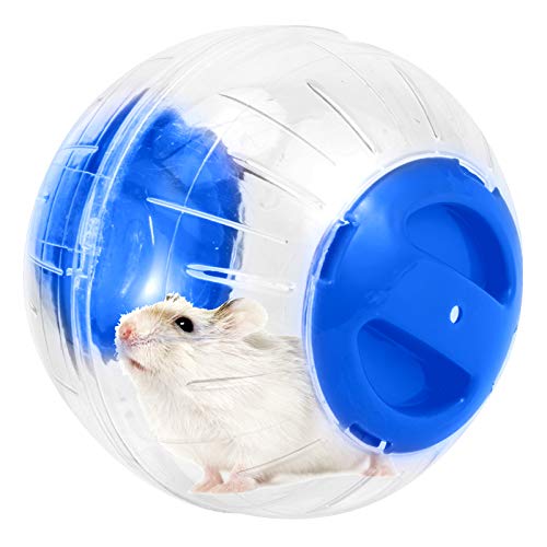 FAMKIT 12 cm großer Kunststoffball für Hamster, Rennmäuse, Laufsport, Joggen (blau) von FAMKIT
