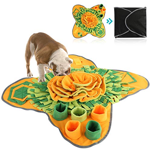 FAMKIT Haustier-Schnüffelmatte für Hunde, Schnüffelmatte für Hunde, Haustier-Hund langsames Füttern, Puzzle-Matten, waschbar, Futter-Training, Puzzle-Matte, interaktives Futter-Spiel für Langeweile von FAMKIT