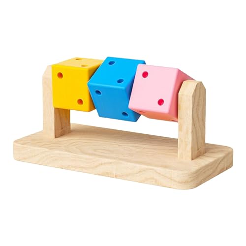 FANGZ Hamster-Holzblöcke, Hamster-Kauwürfel,Meerschweinchenspielzeug - Bisssicheres, Handwerkliches, natürliches Hamster-Kauspielzeug für kleine Haustiere, Chinchillas, Kaninchen von FANGZ