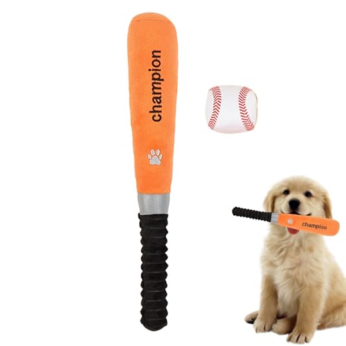 FANGZ Plüsch-Baseball-Hundespielzeug,Hunde-Plüschspielzeug - Hunde-Anreicherungsspielzeug mit integriertem Quietschgerät - Leckerli-Spielzeug, Hundetraining, interaktives Plüschspielzeug zum Zahnen FANGZ Plüsch-Baseball-Hundespielzeug,Hunde-Plüschspielzeug - Hunde-Anreicherungsspielzeug mit integriertem Quietschgerät - Leckerli-Spielzeug, Hundetraining, interaktives Plüschspielzeug zum Zahnen von FANGZ