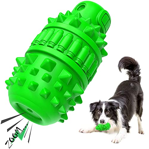 FANKIE Hundespielzeug, Unzerstörbar Hunde Kauspielzeug Quietschend Interaktives Hundezahnbürste Zahnpflege Spielzeug für die Zahnreinigung große Hunde von FANKIE