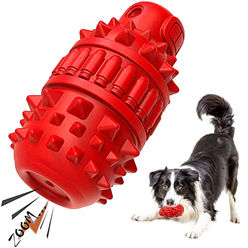 FANKIE Hundespielzeug, Unzerstörbar Hunde Kauspielzeug Quietschend Interaktives Hundezahnbürste Zahnpflege Spielzeug für die Zahnreinigung große Hunde von FANKIE