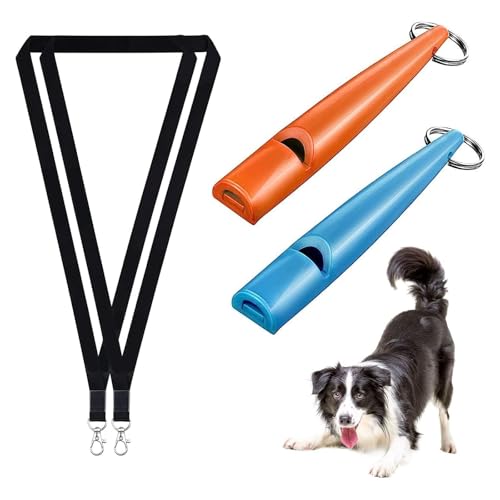 FANNAS Hundepfeife, 2 Stück Hundepfeife Rütter Rückruf mit Gratis Pfeifenband, Einstellbare Hochfrequenz, Laut und Weitreichend für Effektives Hundetraining, Erfolgreiche Hundeerziehung, Blau/Orange FANNAS Hundepfeife, 2 Stück Hundepfeife Rütter Rückruf mit Gratis Pfeifenband, Einstellbare Hochfrequenz, Laut und Weitreichend für Effektives Hundetraining, Erfolgreiche Hundeerziehung, Blau/Orange von FANNAS