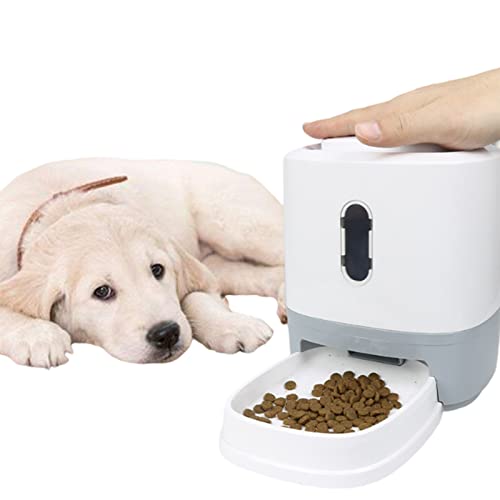 Press-Typ Automatischer Futterautomat, durchsichtiger, sichtbarer Futterspeicher, Slow-Food-Napf für Hundetraining von FANOYA