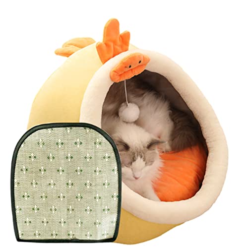 Vier Jahreszeiten Herbst und Winter erhältlich Katzennest-Katzenhaus Katzenschlafsack Haustierprodukte Halbgeschlossenes Katzenhundehaustiernest,C-M Vier Jahreszeiten Herbst und Winter erhältlich Katzennest-Katzenhaus Katzenschlafsack Haustierprodukte Halbgeschlossenes Katzenhundehaustiernest,C-M von FANOYA