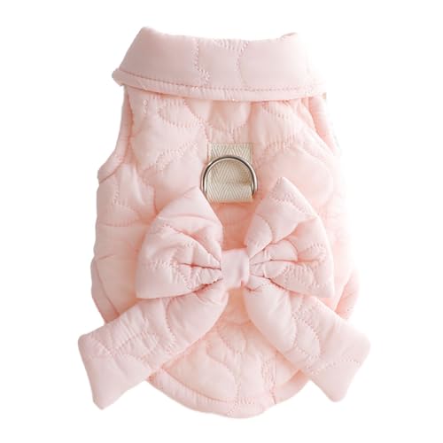 FANSU Dog Coats Reversible Dog Coats Waterproof Windproof Warm Dogs Jacket Winter Vest for small Dogs Teddy Chihuahua Shih Tzu (XS,Rosa) von FANSU