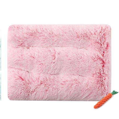 FANSU Hundebett Waschbar Katzenbett Flauschig Hundebetten, Gradientenfarbe Weiche Beruhigende Haustierbett Abnehmbar und Waschbar für Kleine Mittlere oder große Hunde (S-55X40CM,Pink) von FANSU