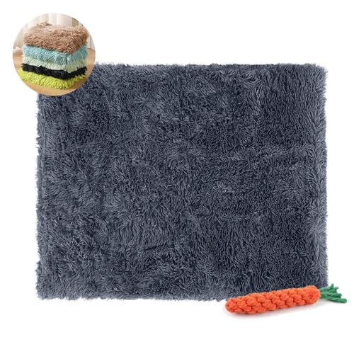FANSU Hundebett Waschbar Katzenbett Flauschig Hundebetten, Weiche Beruhigende Haustierbett Abnehmbar und Waschbar für Kleine Mittlere Hunde (Anthrazit,35x50CM) von FANSU