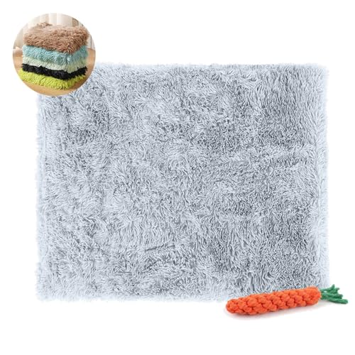FANSU Hundebett Waschbar Katzenbett Flauschig Hundebetten, Weiche Beruhigende Haustierbett Abnehmbar und Waschbar für Kleine Mittlere Hunde (Hellgrau,35x50CM) von FANSU